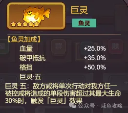 咸鱼之王巨灵金鱼详解分析攻略