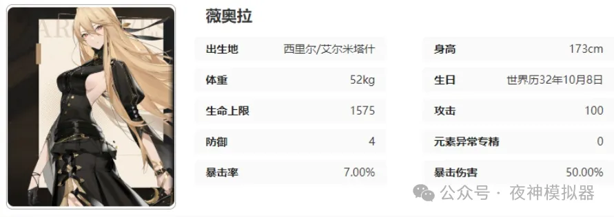黑色信标薇奥拉技能详解攻略