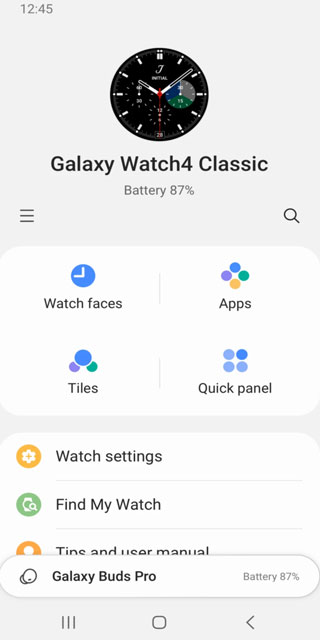 Galaxy Wearable截图5